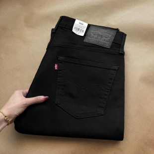 水洗微弹长裤 Levis李维斯黑色527修身 美式 男士 微喇Bootcut牛仔裤