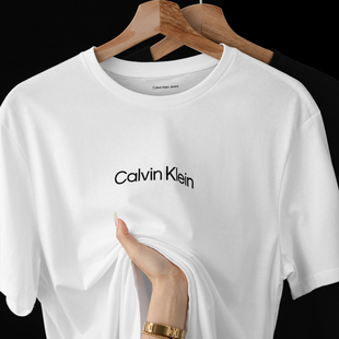 时尚 美版 T恤4R8084S 简约LOGO字母印花短袖 Klein美式 正品 Calvin