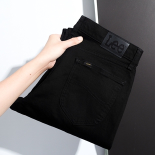 Lee李牛仔裤 休闲百搭长裤 男士 时尚 春夏 直筒黑色中腰经典 美国正品