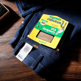 重磅原牛裤 男士 936DEN 锥形原色未脱桨牛仔裤 Wrangler威格高腰修身