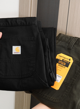美版正品Carhartt卡哈特重磅休闲裤斜纹单膝美式工装裤子秋冬B324