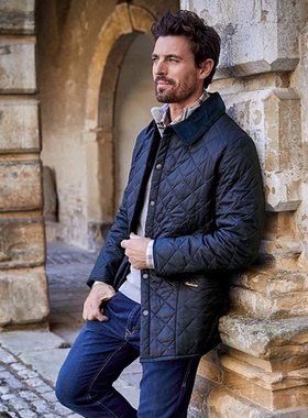 Barbour Heritage Liddesdale英国巴伯尔菱格绗缝夹克男棉服外套