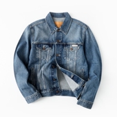 Calvin 潮外套40TM715 CK时尚 Klein美式 水洗做旧翻领牛仔夹克男士