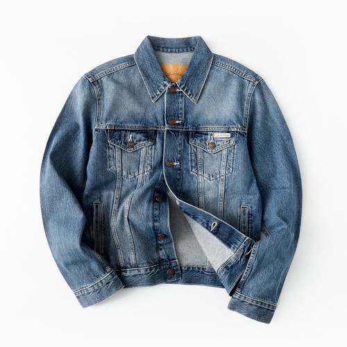 CalvinKlein美式做旧牛仔夹克男