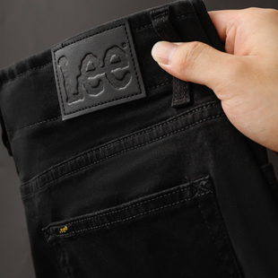 美国正品Lee薄款休闲中腰直筒修身牛仔裤男士高弹力百搭潮2015435