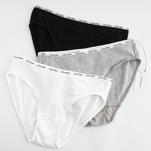 CalvinKlein性感纯色三条装内裤