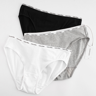 CalvinKlein性感纯色三条装内裤