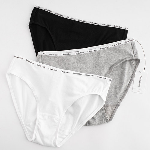 CalvinKlein性感纯色三条装内裤