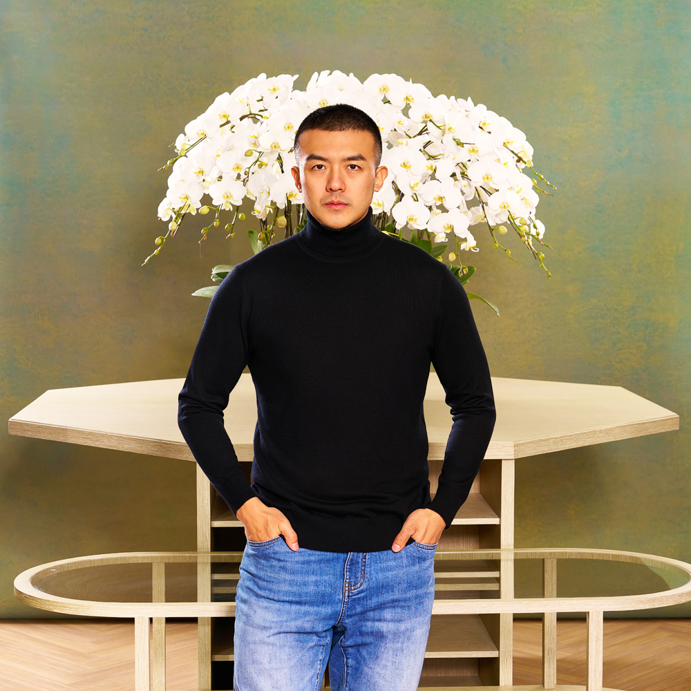 精纺高领羊绒衫套头针织毛衣内搭保暖秋冬男士长袖AllenXie艾伦谢