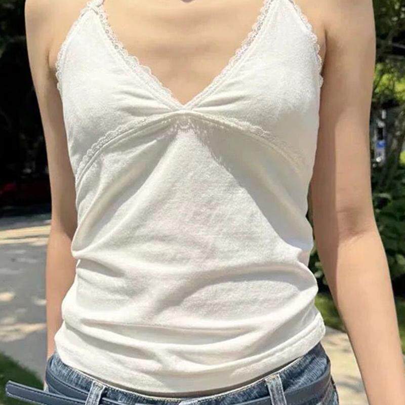 BM官网新款美式V领系带挂脖吊带bm露背辣妹背心