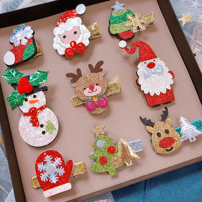 圣诞发夹韩国圣诞树儿童发饰