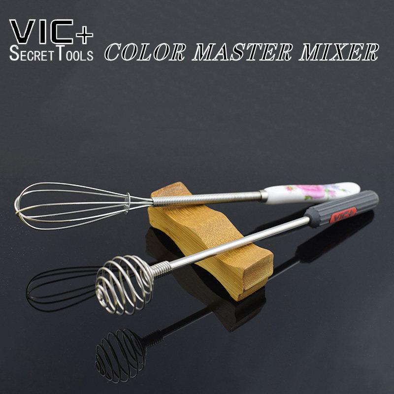 美发染膏搅拌器染发色膏手动打蛋神器焗油色彩搅匀调棒发廊304钢