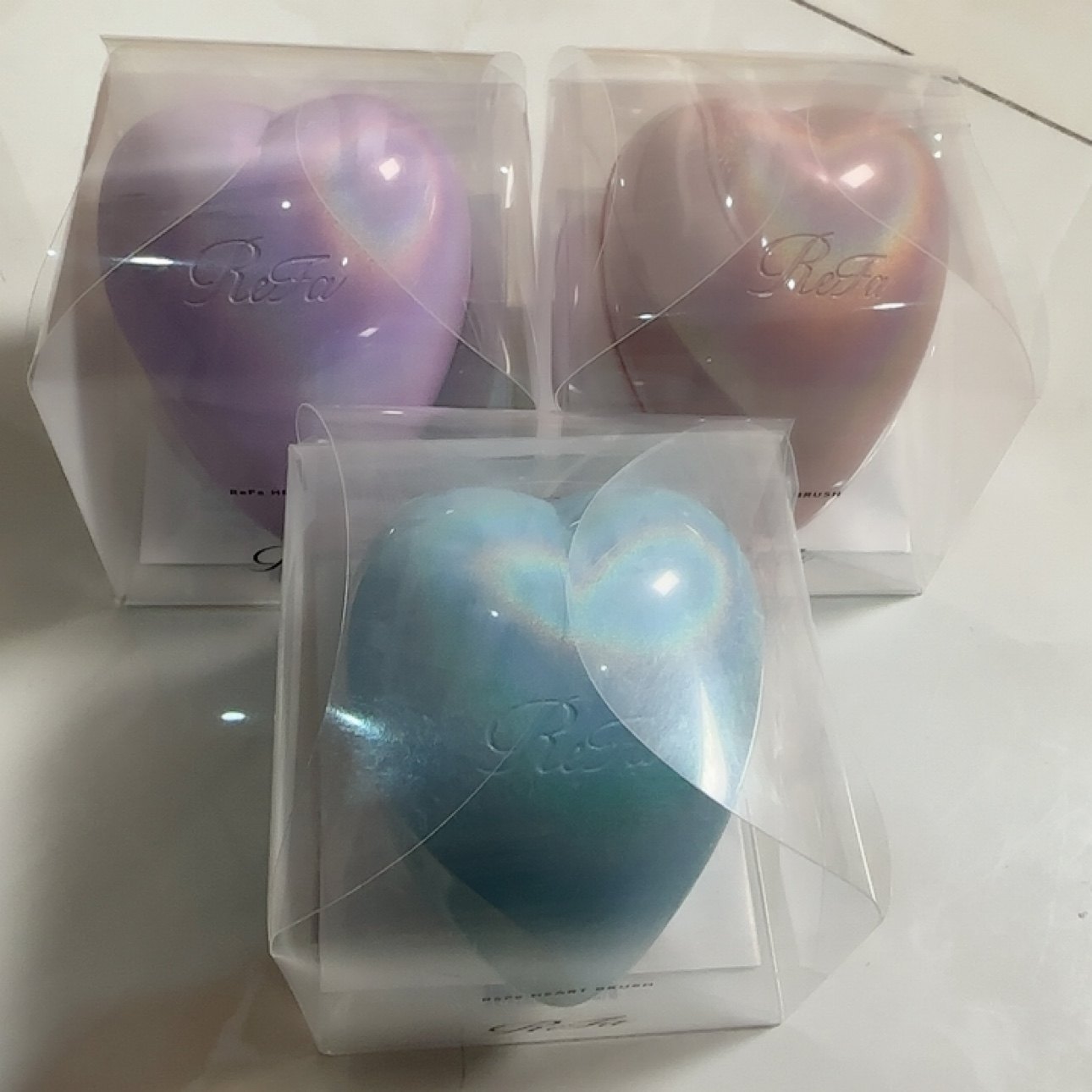 【国内现货】Refa日本正品梳子限定蓝色粉色紫色便携爱心不可退换