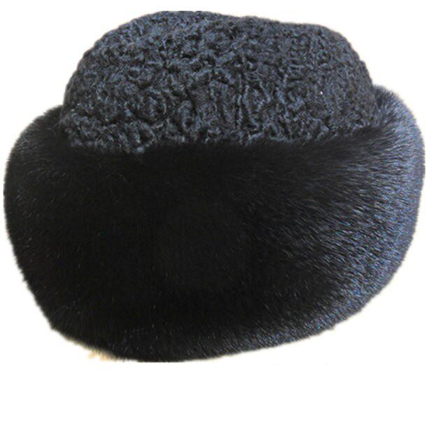 整貂皮帽子男冬天中老年裘皮男帽户外老人保暖帽真皮草帽子