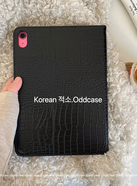 odd 「复活款~皮革纹 中古风」ipad书本式2022/24/25pro11保护套/a16/11寸air6/7/10代/10.9寸10.2平板壳横屏