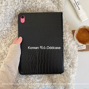 odd 「复活款~皮革纹 中古风」ipad书本式2022/24/25pro11保护套/a16/11寸air6/7/10代/10.9寸10.2平板壳横屏