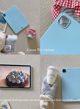 oddcase/baby蓝~ins风纯色/无盖后壳 ipadpro11全包保护套10.9寸/10代/air45/6/13肤感软壳10.2平板单壳mini6