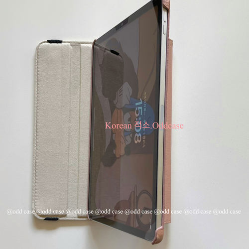 odd 「ins珍珠粉色」ipad pro11/2024/13寸旋转书本皮套air6/10.9寸/mini6平板翻盖9.7寸/10.2/5/10代保护壳