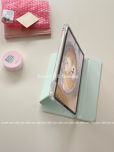 ins同款低饱和春日绿ipad壳