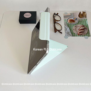 a16 9横竖支撑MINI7 春日低饱和绿」ipad Y＋3折10.2 air5半包PC 11代 2025 pro11 无笔槽硬壳 ins odd「自留