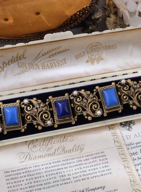 Vintage莱茵石宫廷感手链