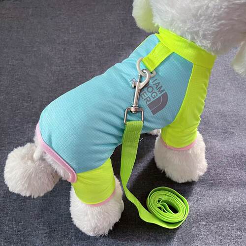 宠物运动速干轻薄款四脚衣服泰迪比熊小型犬狗狗春夏防尘裤家居服