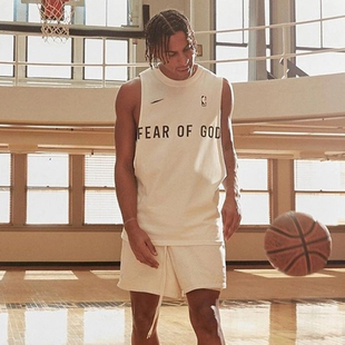 篮球运动背心男无袖 FEAR 宽松健身美式 GODFOG联名高街夏季 坎肩
