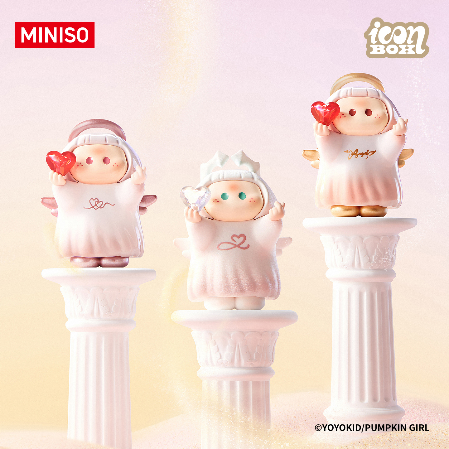 【主播帮拆】MINISO名创优品YOYO右右酱指环爱神系列盲盒