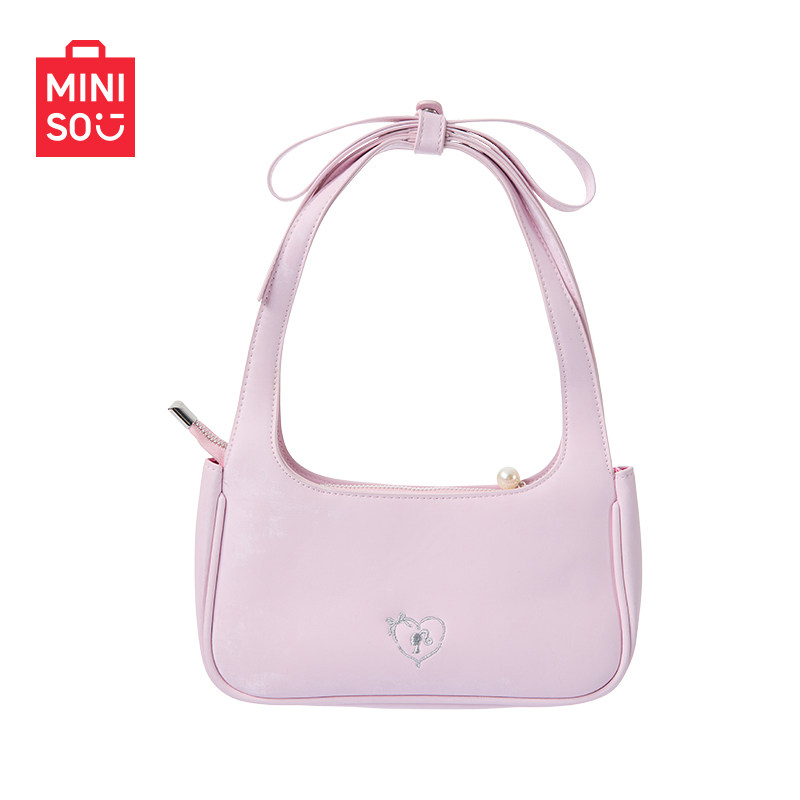 MINISO名创优品芭比千金系列单肩包2025新款男女通用粉色,运动包/户外包/配件,单肩包,淘宝优惠券,粉丝福利购,淘宝优惠卷