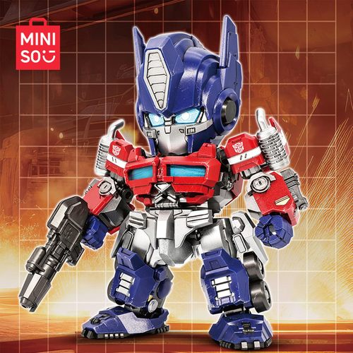 MINISO名创优品变形金刚拼装模型擎天柱手办周边塑胶玩具礼物男孩