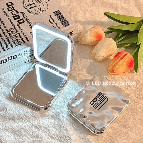 折叠化妆镜便携高清手持补妆