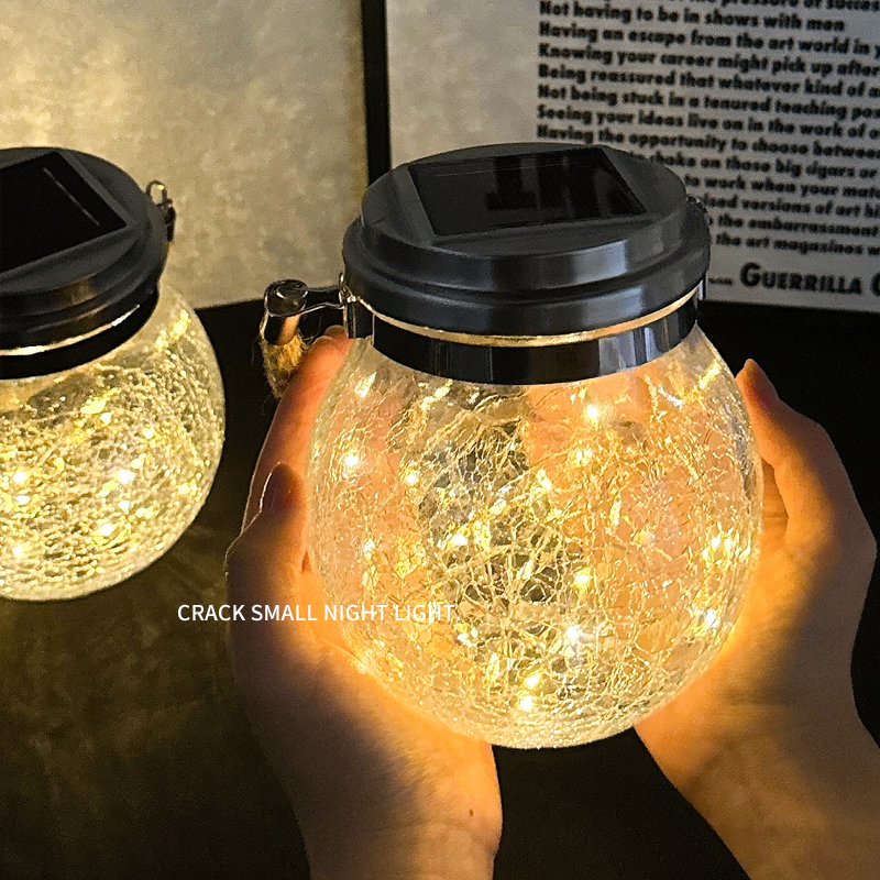 太阳能户外阳台防水裂纹小夜灯