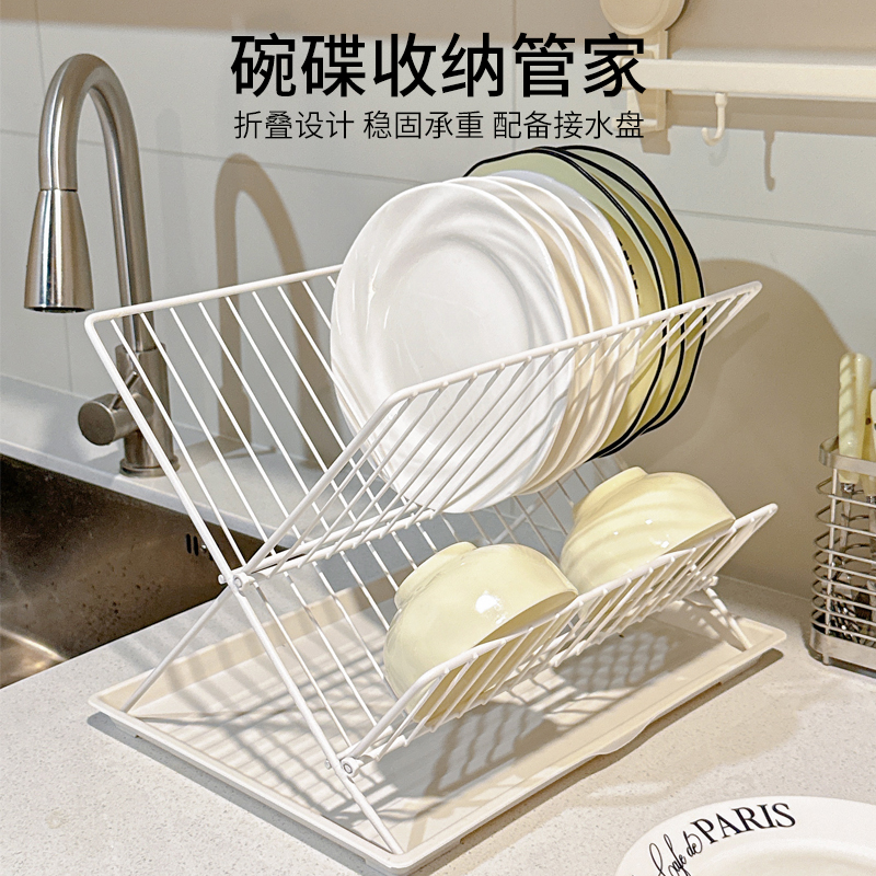 碗碟收纳架沥水架家用厨房台面