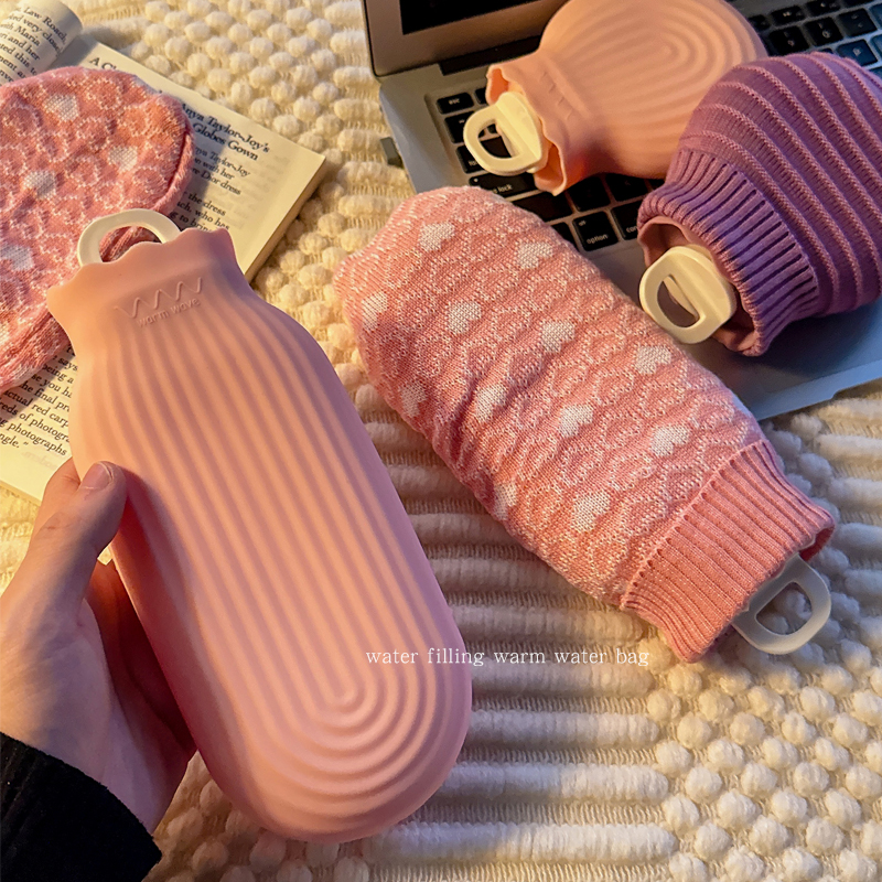 热水袋暖水袋注水硅胶迷你便携暖手宝女生热敷暖肚子加厚防爆暖宝