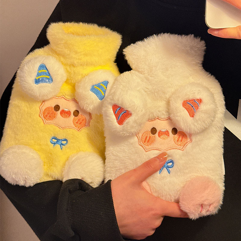 可爱毛绒热水袋注水暖水袋