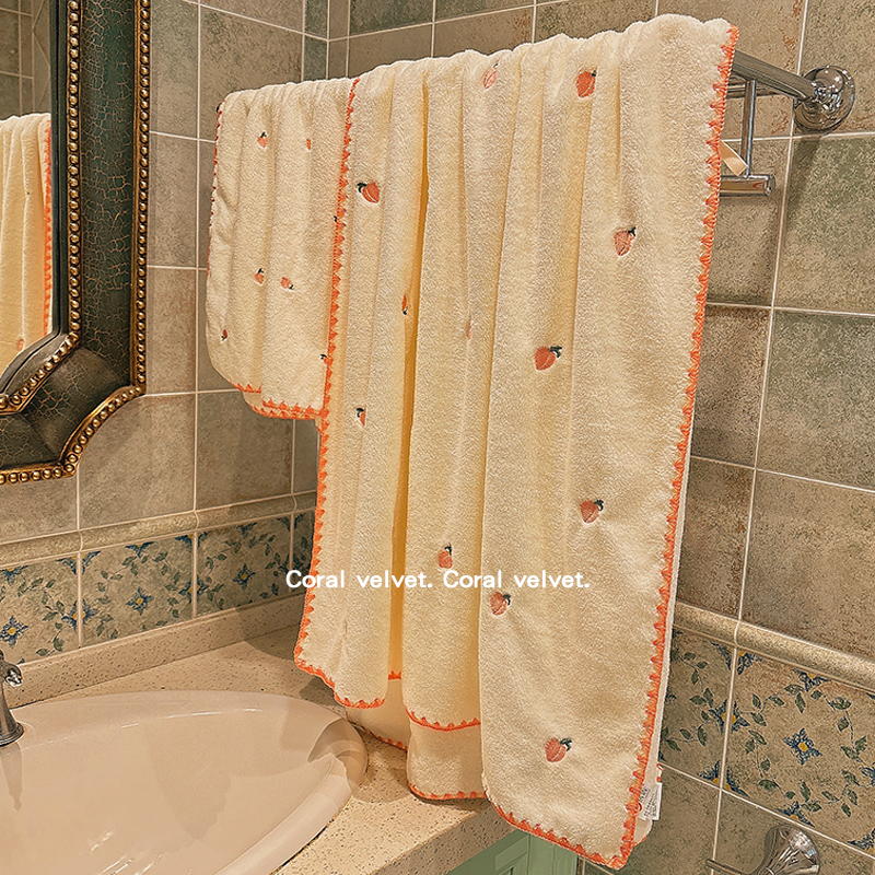 水蜜桃毛巾儿童洗脸巾