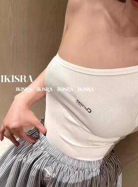 LOOG Aou强烈推荐！闭眼入！25-2 夏季不对称针织单肩小吊带背心