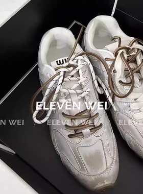 LOOG Aou保暖舒适! 区别市面通货 / 联名复古擦破皮面德训鞋女