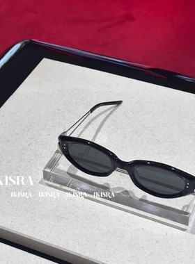 jennie同款金属架椭圆猫眼墨镜