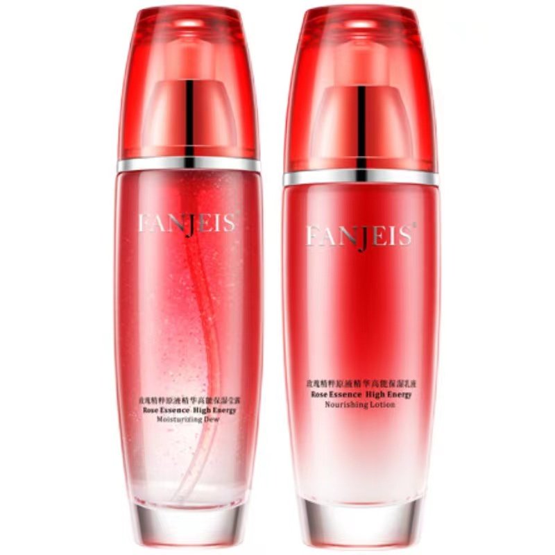 梵洁诗新品玫瑰精萃原液精华水 精华乳两件套