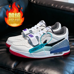 莆田男鞋子312低帮板鞋男女通用休闲运动鞋冬季加绒保暖篮球鞋女