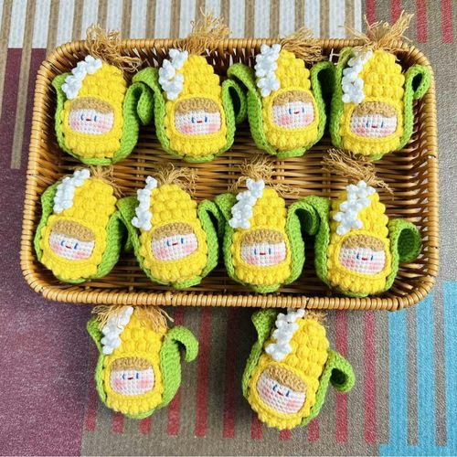 成品团子纯手工毛线钩织车挂钥匙扣挂件节日女生礼物创意纪念品