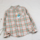 早春款 童装 男女童格子衬衣中童 衬衫 2105磨毛长袖