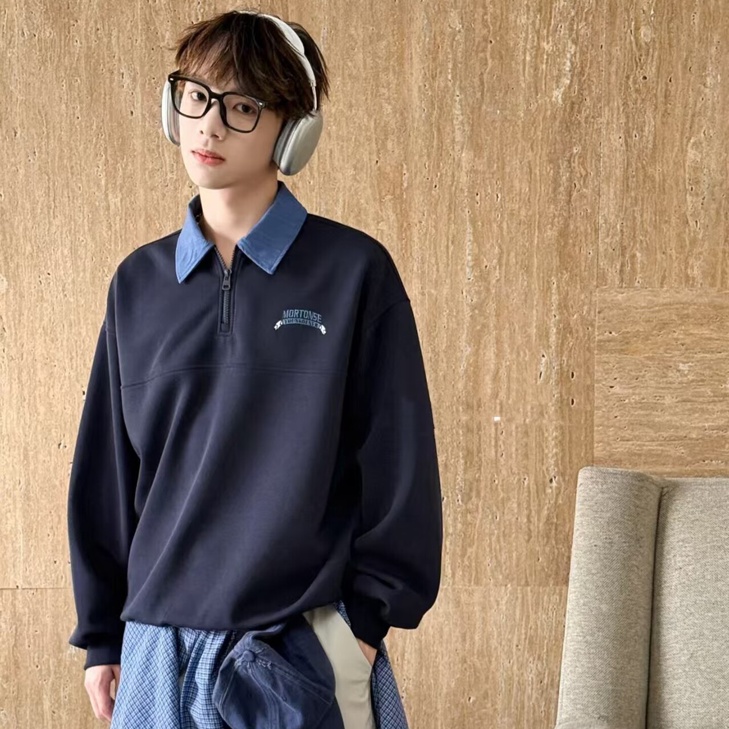 76207牛家青少年POLO衫童装秋款男女童休闲卫衣大童