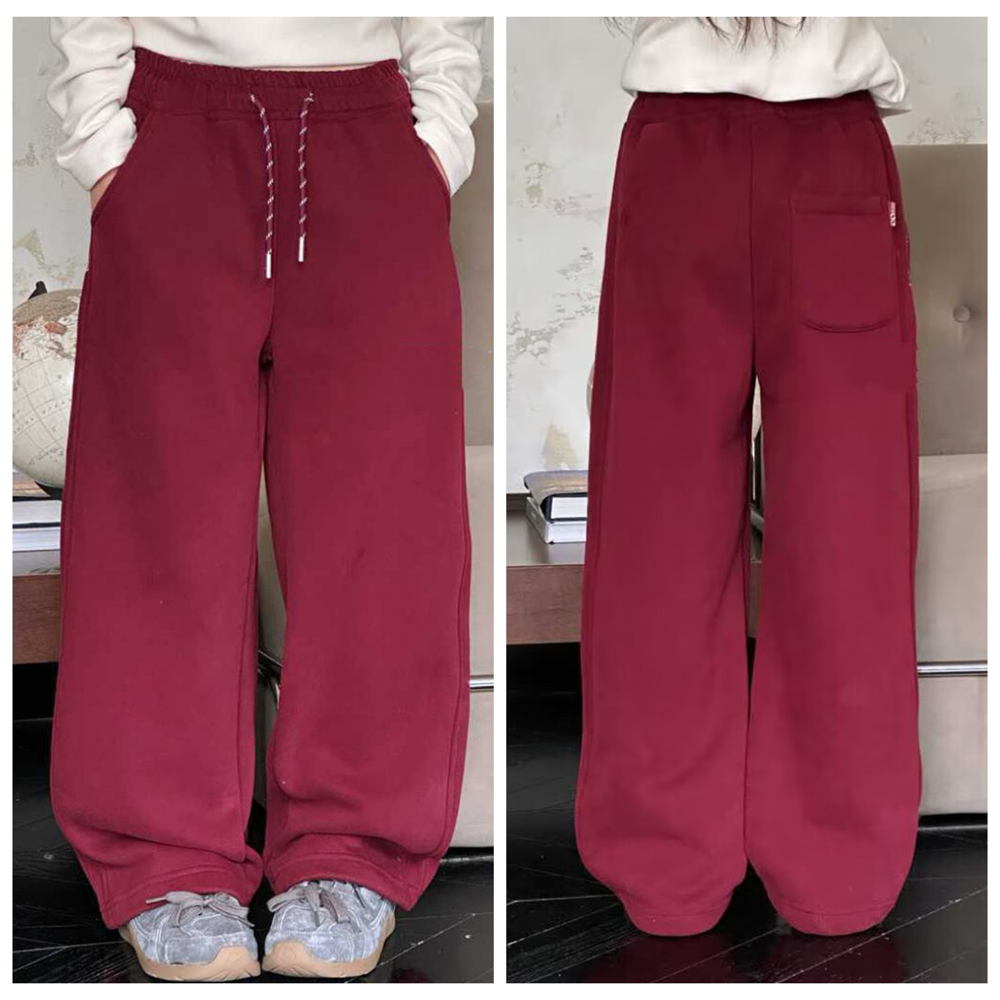 71155牛家拜新年一体绒直筒裤童装秋冬款女童加绒休闲长裤中大童,童装/婴儿装/亲子装,裤子,淘宝优惠券,粉丝福利购,淘宝优惠卷