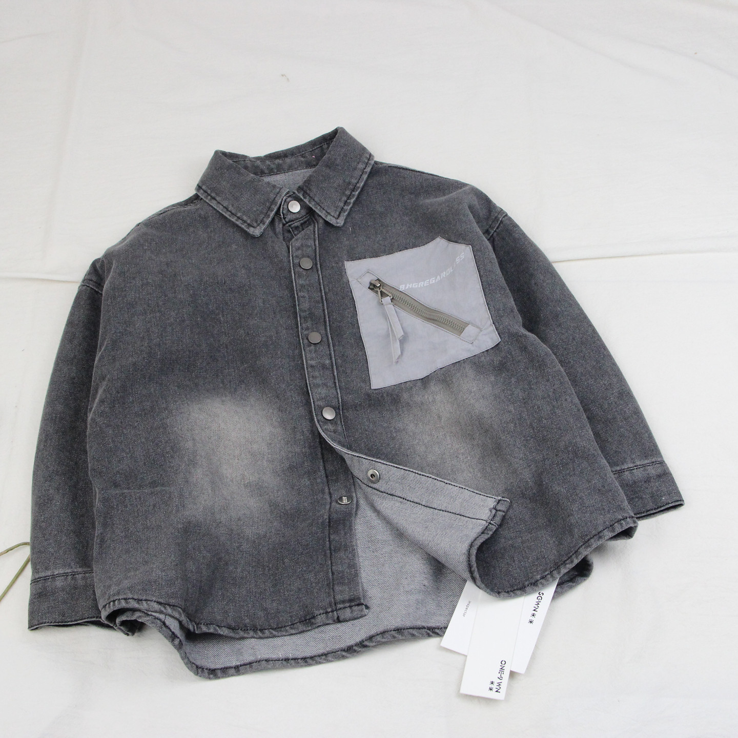 99030牛仔衬衫童装春款男女童休闲衬衣外套中大童