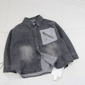 男女童休闲衬衣外套中大童 春款 99030牛仔衬衫 童装