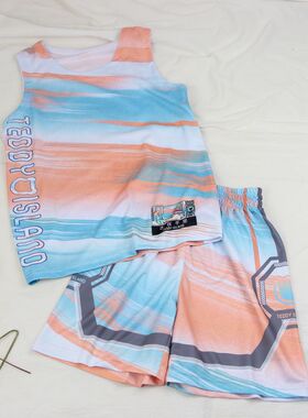 823速干衣套装童装夏款女童户外运动2件套中大童