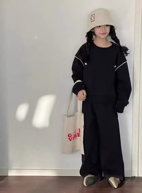 821卫衣套装童装春款男女童长裤2件套中大童