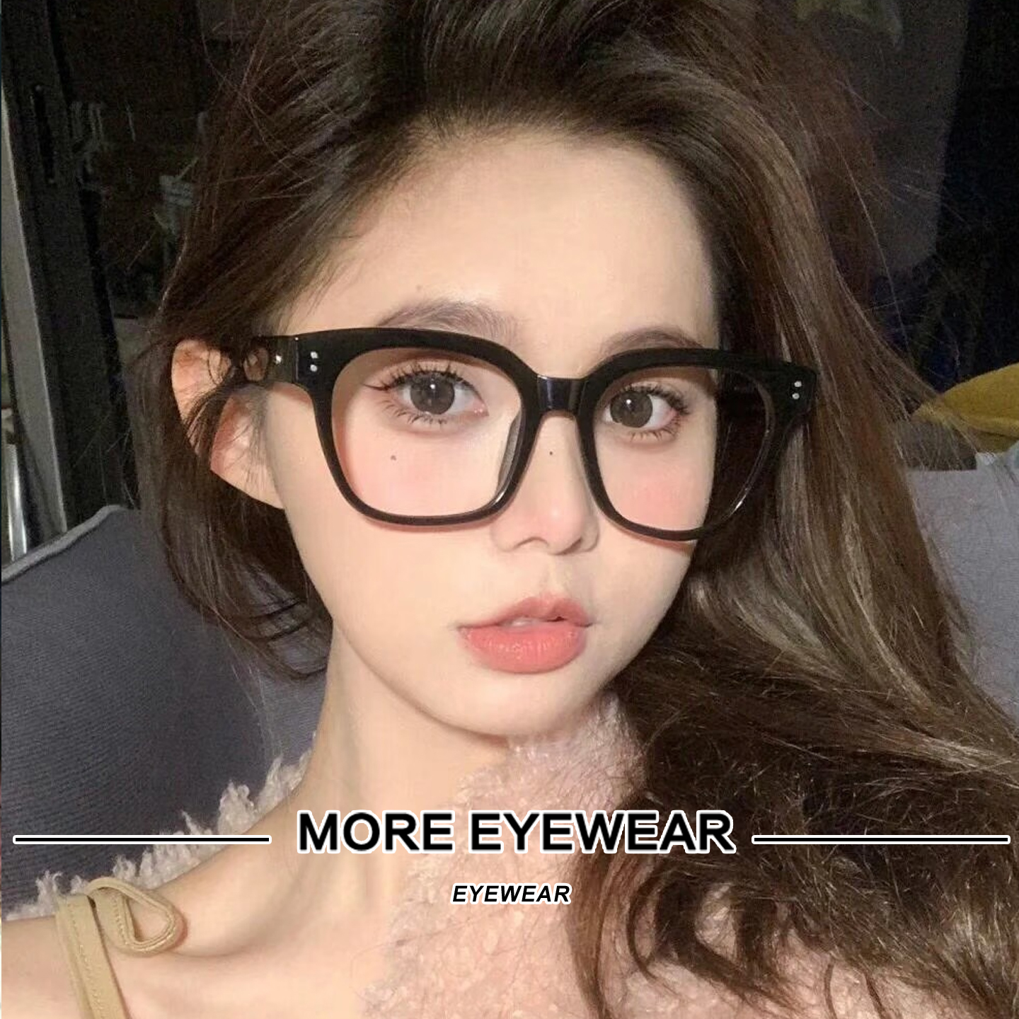 向往生活彭同款渐变色gm镜架女